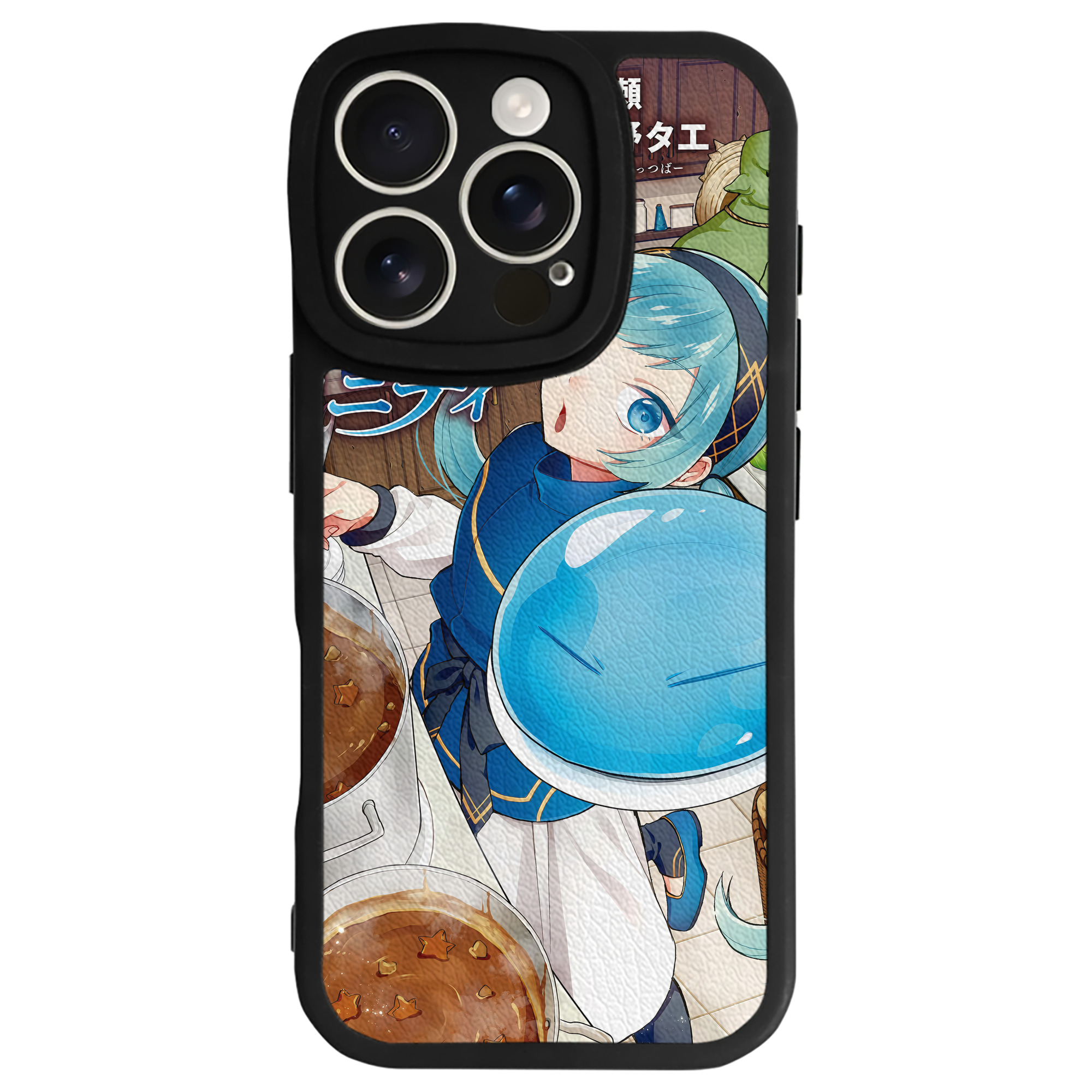 転スラ Regarding Reincarnated to Slime 【iPhone 16シリーズ対応】シリコンスマホケース（レザー調） 材質：シリコン